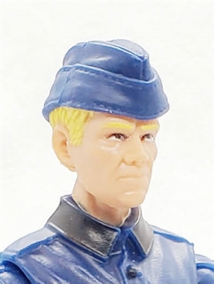 WWII German: Blue Overseas "Garrison" Cap - 1:18 Scale Modular MTF Accessory for 3-3/4" Action Figures
