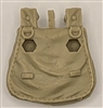 WWII German: TAN Bread Bag Knapsack - 1:18 Scale Modular MTF Accessory for 3-3/4" Action Figures