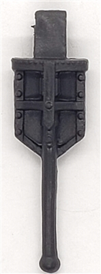 WWII German:  BLACK Entrenching Tool "Klappspaten" Shovel - 1:18 Scale Modular MTF Accessory for 3-3/4" Action Figures