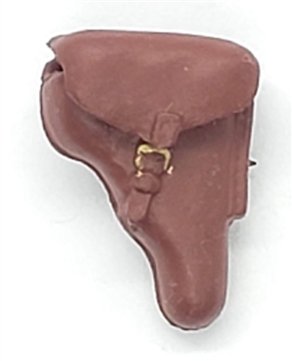 WWII German:  Holster BROWN with Paint Details - 1:18 Scale Modular MTF Accessory for 3-3/4" Action Figures