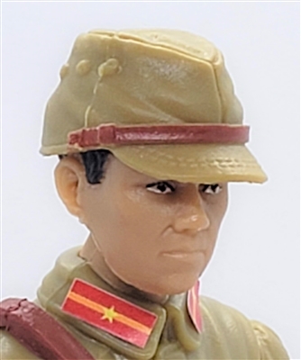 WWII Japanese: Officer / NCO Field Cap - 1:18 Scale Modular MTF Accessory for 3-3/4" Action Figures