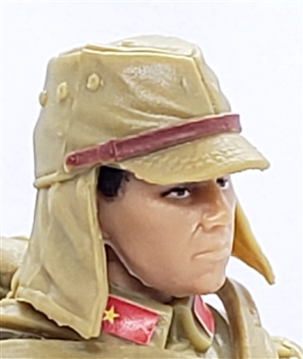 WWII Japanese: Field Cap with Neck Flap Cover - 1:18 Scale Modular MTF Accessory for 3-3/4" Action Figures