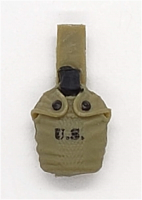 WWII US:  Canteen with Cover - 1:18 Scale Modular MTF Accessory for 3-3/4" Action Figures
