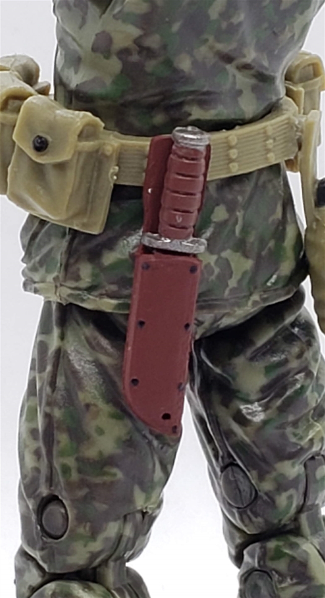 WWII US Marine: Combat Knife with Sheath - 1:18 Scale Modular MTF