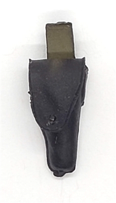 WWII US:  Holster with Flap (BLACK) - 1:18 Scale Modular MTF Accessory for 3-3/4" Action Figures