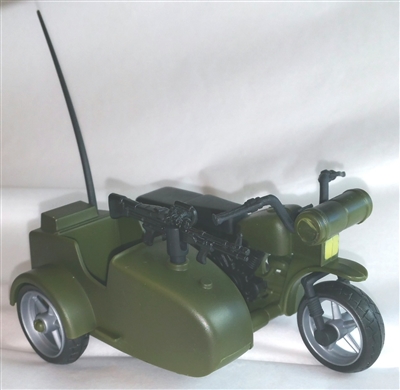 MOTORCYCLE with SIDECAR - 1:18 Scale Vehicle for 3 3/4 Inch Action Figures