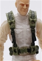 Male Vest: Harness Rig OLIVE GREEN Version - 1:18 Scale Modular MTF Accessory for 3-3/4" Action Figures
