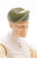 Headgear: Beret OLIVE GREEN BERET Version - 1:18 Scale Modular MTF Accessory for 3-3/4" Action Figures