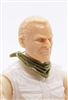 Headgear: Standard Neck Scarf OLIVE GREEN Version - 1:18 Scale Modular MTF Accessory for 3-3/4" Action Figures