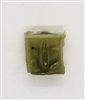 Ammo Pouch: Empty OLIVE GREEN Version - 1:18 Scale Modular MTF Accessory for 3-3/4" Action Figures