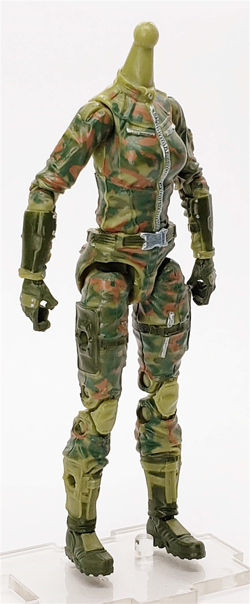 MTF Female Valkyries Body WITHOUT Head OLIVE GREEN CAMO 