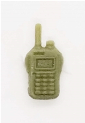 Radio Walkie Talkie: OLIVE GREEN Version - 1:18 Scale MTF Accessory for 3 3/4 Inch Action Figures
