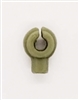 "C-Clip" Universal Modular Mounting Peg: OLIVE Green Version - 1:18 Scale MTF Accessory for 3 3/4 Inch Action Figures