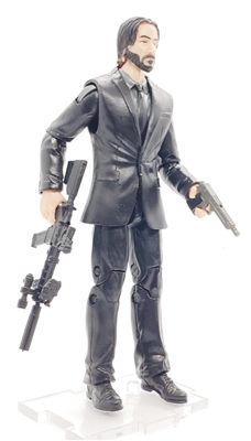"THEODORE" in BLACK Suit with GRAY Shirt MTF DELUXE Agency Ops Figure - 1:18 Scale Marauder Task Force Action Figure