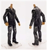"Agency-Ops" BLACK SUIT & GRAY SHIRT with TAN Skin Tone Male WITHOUT Head - 1:18 Scale Marauder Task Force Action Figure