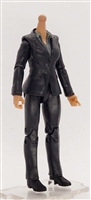 "Agency-Ops" Valkyries BLACK SUIT & GRAY SHIRT with TAN Skin Tone Female WITHOUT Head - 1:18 Scale Marauder Task Force Action Figure