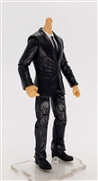 "Agency-Ops" BLACK SUIT & WHITE SHIRT with LIGHT Skin Tone Male WITHOUT Head - 1:18 Scale Marauder Task Force Action Figure