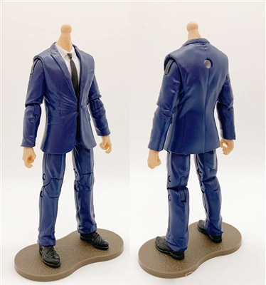 "Agency-Ops" BLUE SUIT & WHITE SHIRT with LIGHT Skin Tone Male WITHOUT Head - 1:18 Scale Marauder Task Force Action Figure