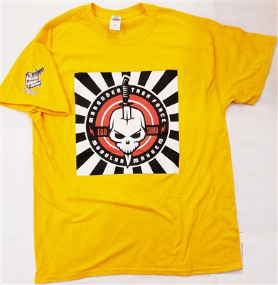 Marauder Task Force "Skull & Knife" Logo T-shirt - YELLOW