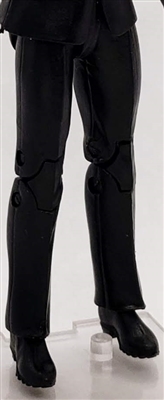 Female Legs: Black Agency Ops DRESS SUIT Legs - Right AND Left Pair-NO WAIST-LEGS ONLY - 1:18 Scale MTF Accessory for 3-3/4" Action Figures