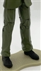 Male Legs: GREEN Agency Ops DRESS SUIT Legs - Right AND Left Pair-NO WAIST-LEGS ONLY - 1:18 Scale MTF Accessory for 3-3/4" Action Figures