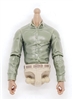 Male Dress Shirt Torso: GREEN with TAN Waist and DARK Skin Tone (NO Legs OR Head) - 1:18 Scale Marauder Task Force Accessory