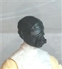 Male Head: Mask with Goggles & Breather BLACK Version - 1:18 Scale MTF Accessory for 3-3/4" Action Figures