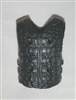Male Vest: Tactical Type BLACK Version - 1:18 Scale Modular MTF Accessory for 3-3/4" Action Figures