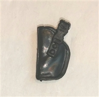 Pistol Holster: Small Left Handed BLACK Version - 1:18 Scale Modular MTF Accessory for 3-3/4" Action Figures