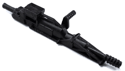 Steady-Cam Gun with Handle - Black Version - 1:18 Scale Weapon Set for 3 3/4 Inch Action Figures