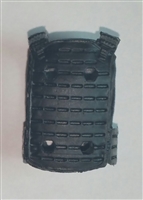 Male Vest: Plate Carrier Type BLACK Version - 1:18 Scale Modular MTF Accessory for 3-3/4" Action Figures