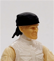 Headgear: "Do-Rag" Head Cover BLACK Version - 1:18 Scale Modular MTF Accessory for 3-3/4" Action Figures