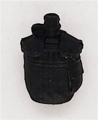 Canteen with Cover BLACK Version - 1:18 Scale Modular MTF Accessory for 3-3/4" Action Figures