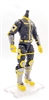 "Cyber-Ops" BLACK & YELLOW MTF Male Trooper Body WITHOUT Head - 1:18 Scale Marauder Task Force Action Figure