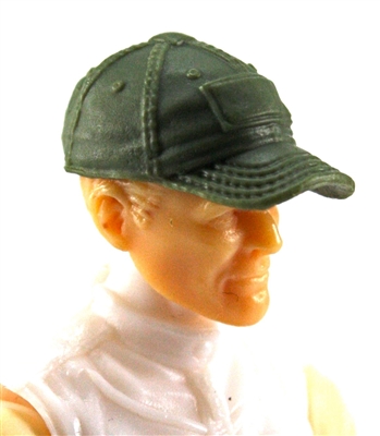 Headgear: Baseball Cap GREEN Version - 1:18 Scale Modular MTF Accessory for 3-3/4" Action Figures