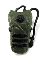 Camel Hydration Pack: GREEN & BLACK Version - 1:18 Scale Modular MTF Accessory for 3-3/4" Action Figures