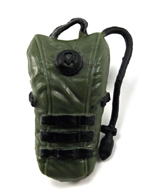 Camel Hydration Pack: GREEN & BLACK Version - 1:18 Scale Modular MTF Accessory for 3-3/4" Action Figures