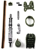 Steady-Cam Gun Gun-Metal DELUXE Set: GREEN & BLACK Version - 1:18 Scale Weapon Set for 3 3/4 Inch Action Figures