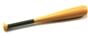 Baseball Bat: Wood color with GREEN handle grip - 1:18 Scale Weapon Accessory for 3 3/4 Inch Action Figures