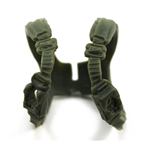 Male Vest: Shoulder Rig GREEN Version - 1:18 Scale Modular MTF Accessory for 3-3/4" Action Figures