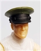 Headgear: Officer Cap "Dress Hat" GREEN Version - 1:18 Scale Modular MTF Accessory for 3-3/4" Action Figures