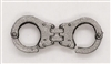 Handcuffs GUN-METAL Version - 1:18 Scale MTF Accessory for 3-3/4" Action Figures