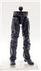 Male Legs: BLACK Contract Ops Pant Legs - Right AND Left WITH WAIST - 1:18 Scale MTF Accessory for 3-3/4" Action Figures