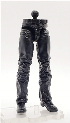 Male Legs: BLACK Contract Ops Pant Legs - Right AND Left WITH WAIST - 1:18 Scale MTF Accessory for 3-3/4" Action Figures