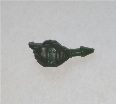 Hand: Left Dark Green Glove with Green Armor - 1:18 Scale MTF Accessory for 3-3/4" Action Figures