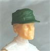 Headgear: Fatigue Cap DARK GREEN Version - 1:18 Scale Modular MTF Accessory for 3-3/4" Action Figures