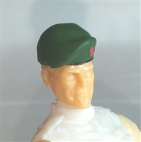 Headgear: Beret DARK GREEN Version - 1:18 Scale Modular MTF Accessory for 3-3/4" Action Figures