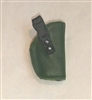 Pistol Holster: Small  Right Handed DARK GREEN Version - 1:18 Scale Modular MTF Accessory for 3-3/4" Action Figures