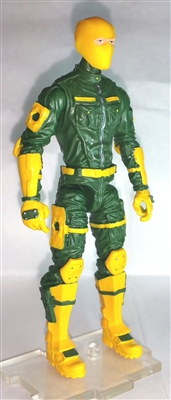 MTF Male Trooper with Balaclava Head YELLOW & GREEN "Strike-Ops" Version BASIC - 1:18 Scale Marauder Task Force Action Figure