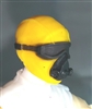 Male Head: Mask with Goggles & Breather YELLOW Version - 1:18 Scale MTF Accessory for 3-3/4" Action Figures